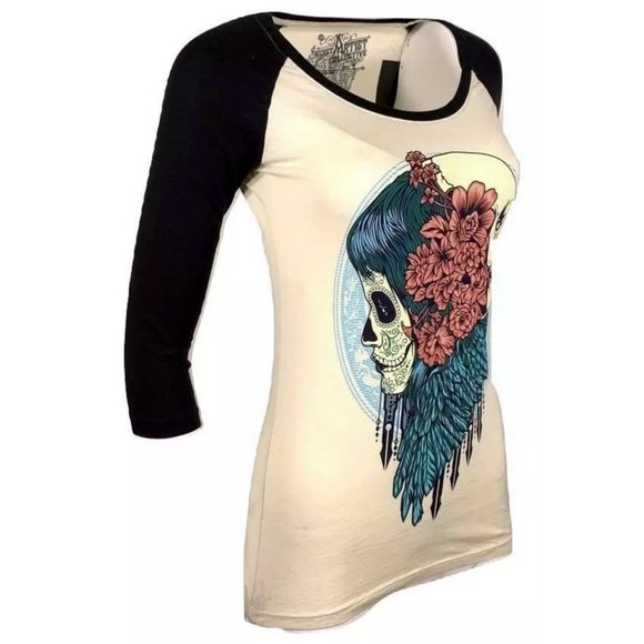 SECRET ARTIST by AFFLICTION DEAD ROMANCE Tee - Picture 7 of 10